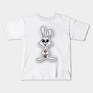 Just a Cute Bunny With a Carrot Kids T-Shirt